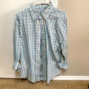 Men’s Brooks Brothers Green Blue Yellow Shirt